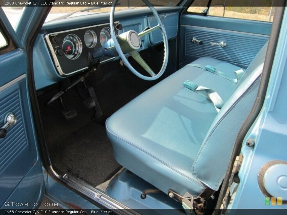 Blue Interior Photo for the 1968 Chevrolet C/K C10 Standard Regular Cab #143292439