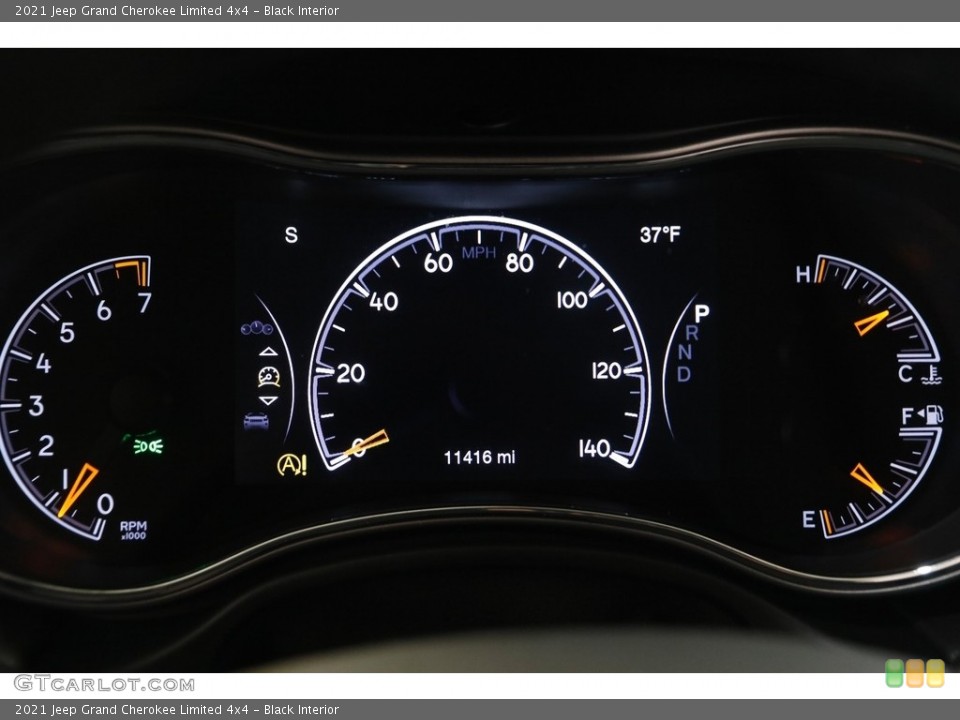 Black Interior Gauges for the 2021 Jeep Grand Cherokee Limited 4x4 #143294459