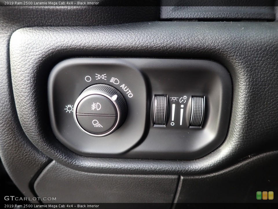 Black Interior Controls for the 2019 Ram 2500 Laramie Mega Cab 4x4 #143296751