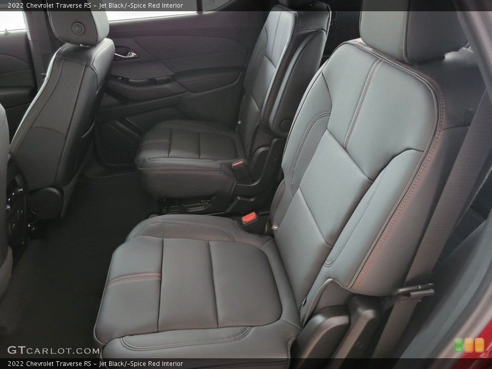 Jet Black/­Spice Red Interior Rear Seat for the 2022 Chevrolet Traverse RS #143296943