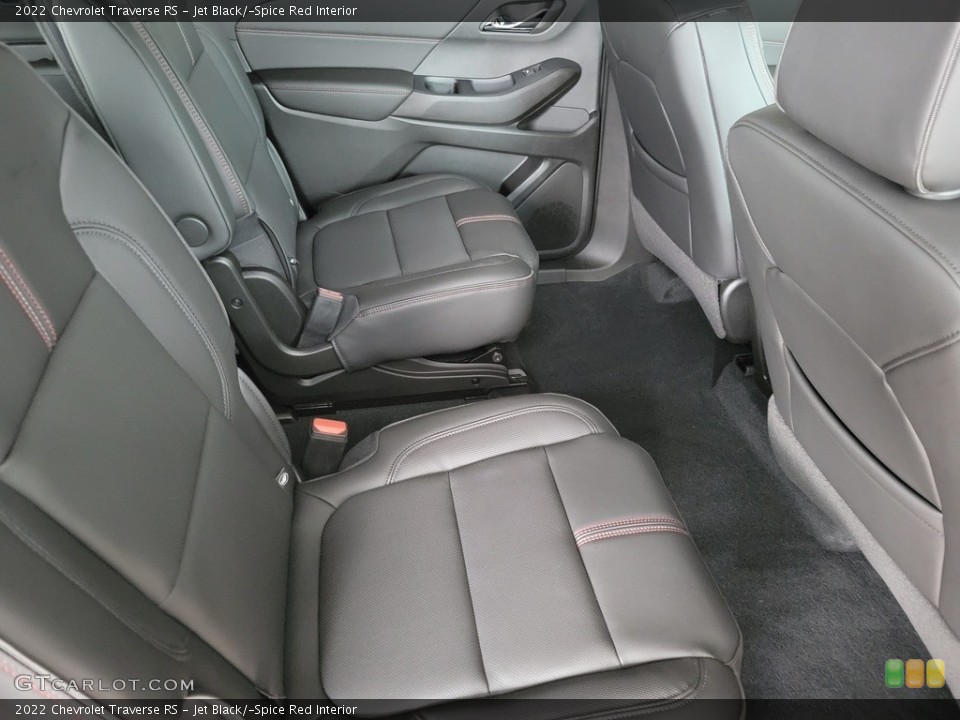 Jet Black/­Spice Red Interior Rear Seat for the 2022 Chevrolet Traverse RS #143297047