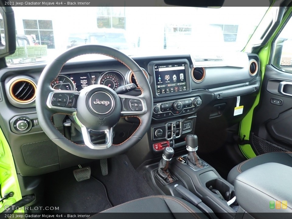 Black Interior Dashboard for the 2021 Jeep Gladiator Mojave 4x4 #143297123