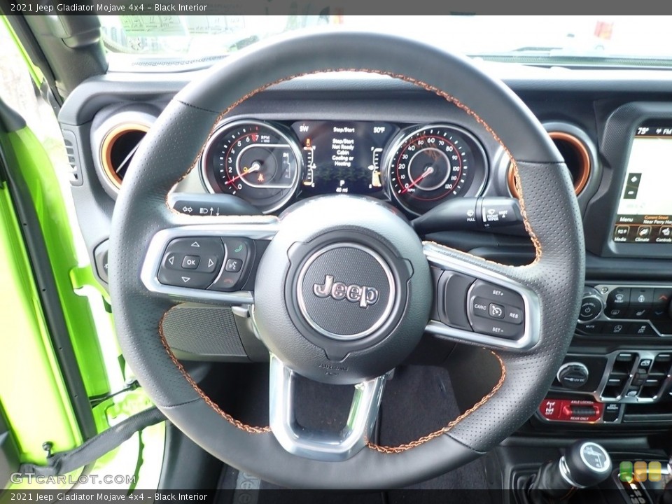 Black Interior Steering Wheel for the 2021 Jeep Gladiator Mojave 4x4 #143297168
