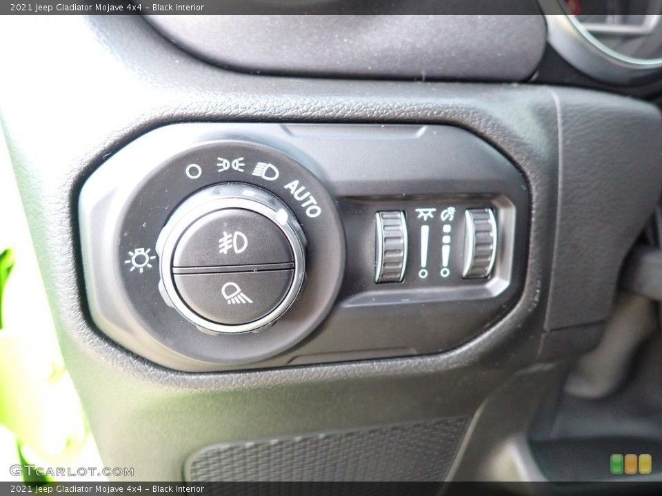 Black Interior Controls for the 2021 Jeep Gladiator Mojave 4x4 #143297231