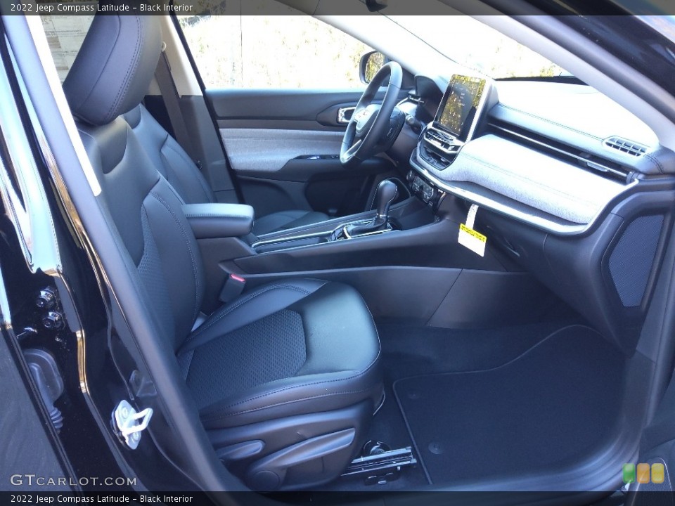 Black Interior Front Seat for the 2022 Jeep Compass Latitude #143297937