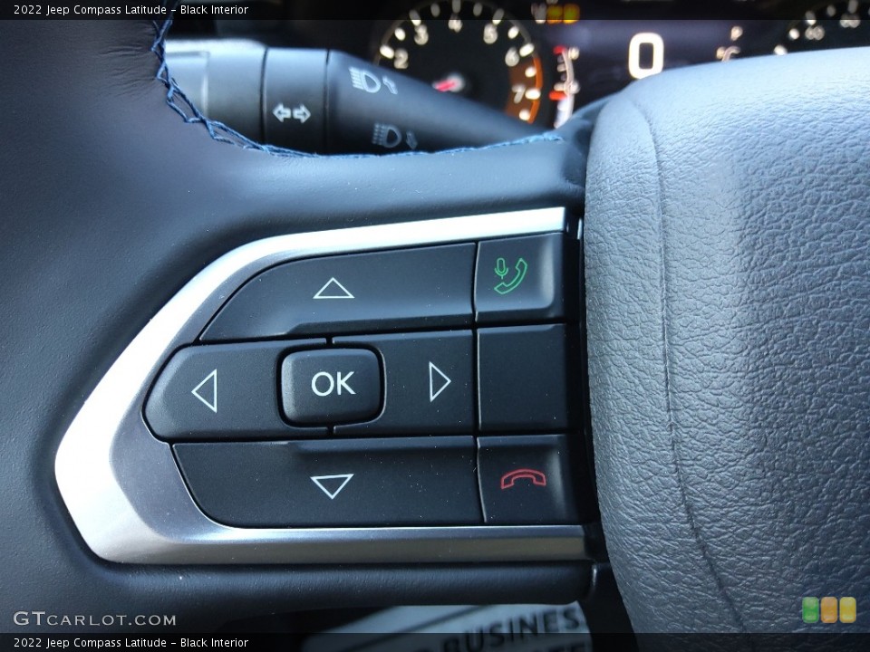 Black Interior Steering Wheel for the 2022 Jeep Compass Latitude #143297987