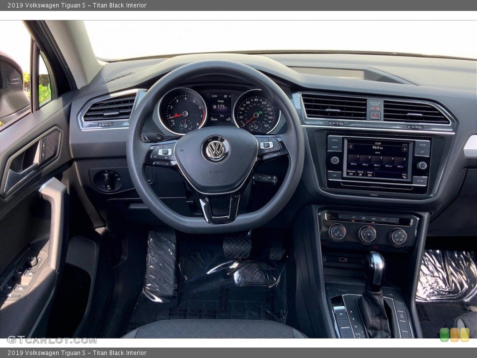 Titan Black Interior Dashboard for the 2019 Volkswagen Tiguan S #143298415