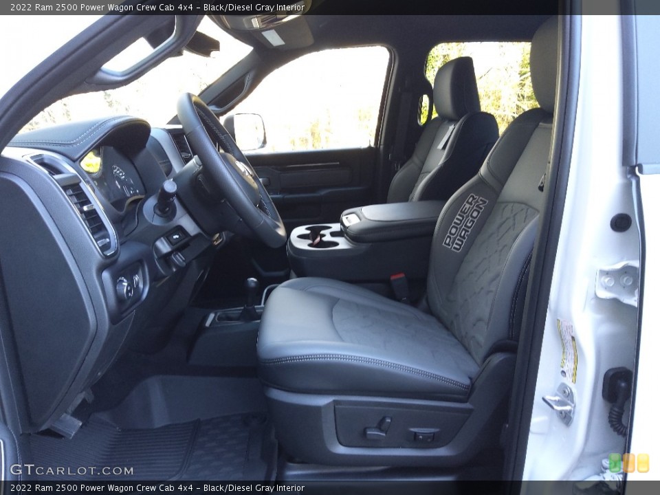 Black/Diesel Gray Interior Front Seat for the 2022 Ram 2500 Power Wagon Crew Cab 4x4 #143298503