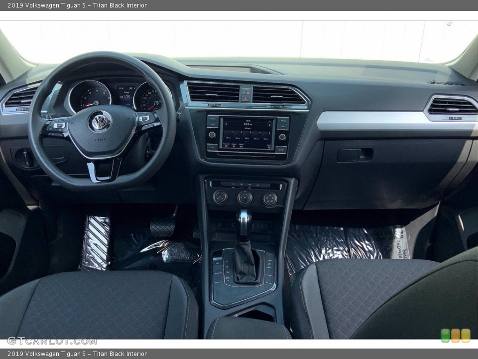 Titan Black Interior Dashboard for the 2019 Volkswagen Tiguan S #143298680