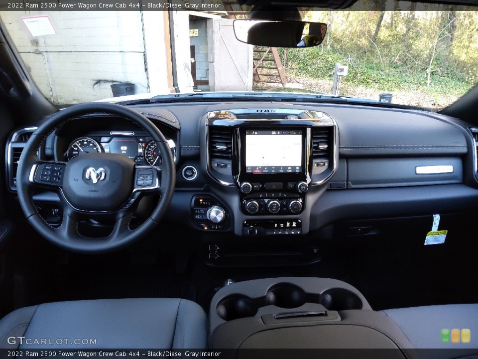 Black/Diesel Gray Interior Dashboard for the 2022 Ram 2500 Power Wagon Crew Cab 4x4 #143298695