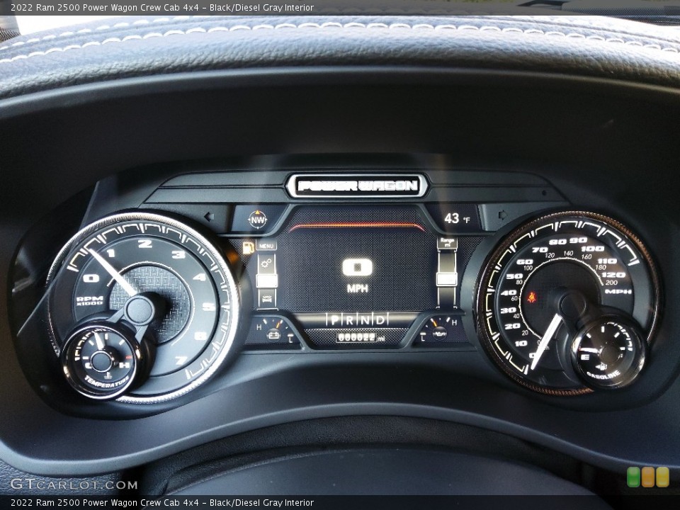 Black/Diesel Gray Interior Gauges for the 2022 Ram 2500 Power Wagon Crew Cab 4x4 #143298764