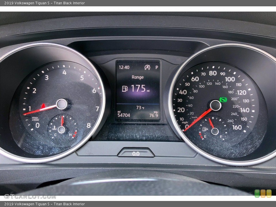 Titan Black Interior Gauges for the 2019 Volkswagen Tiguan S #143298800