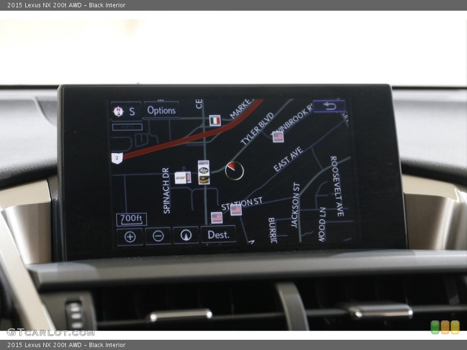 Black Interior Navigation for the 2015 Lexus NX 200t AWD #143299317