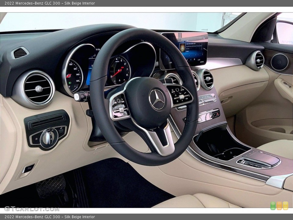 Silk Beige Interior Dashboard for the 2022 Mercedes-Benz GLC 300 #143301592