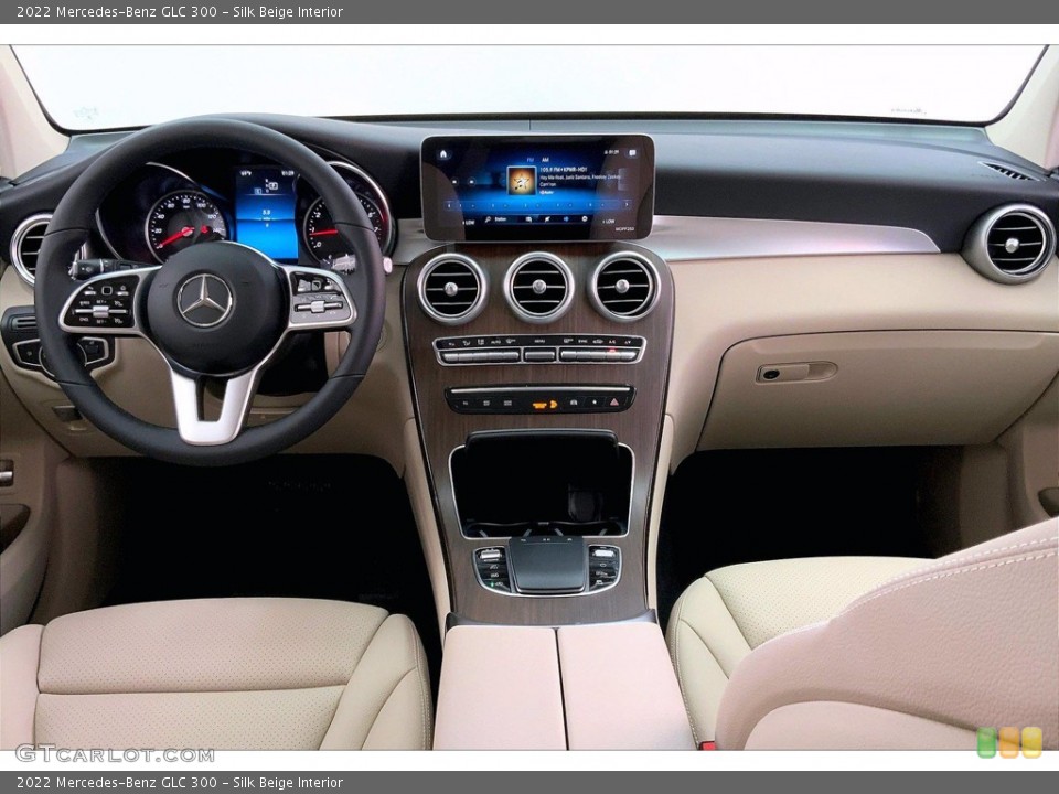Silk Beige Interior Dashboard for the 2022 Mercedes-Benz GLC 300 #143301598