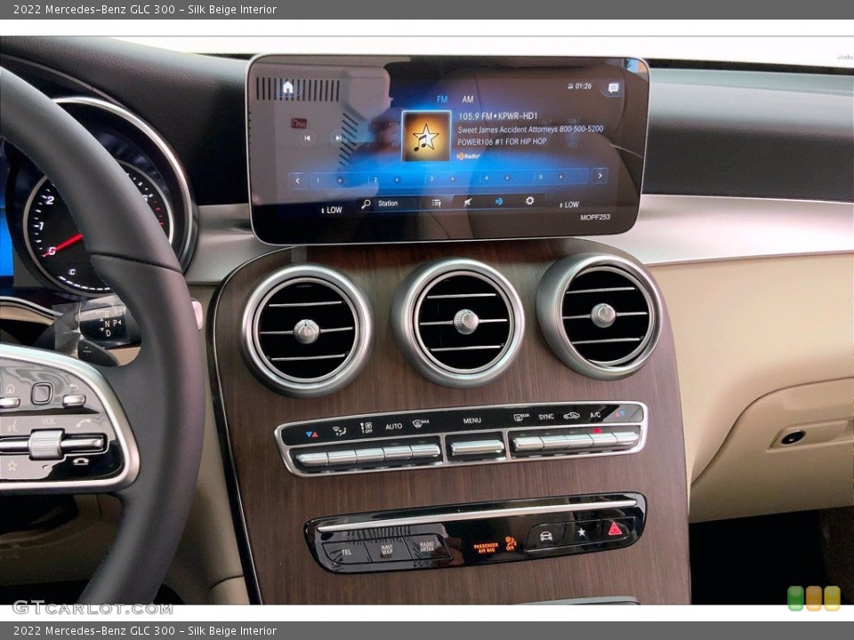 Silk Beige Interior Controls for the 2022 Mercedes-Benz GLC 300 #143301601