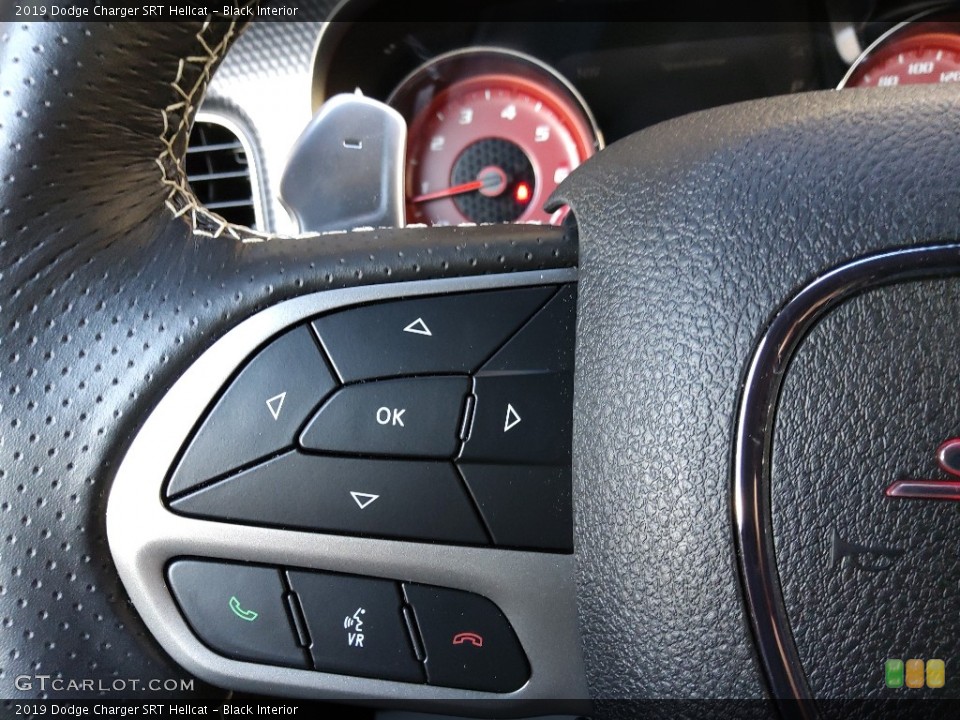 Black Interior Steering Wheel for the 2019 Dodge Charger SRT Hellcat #143302742