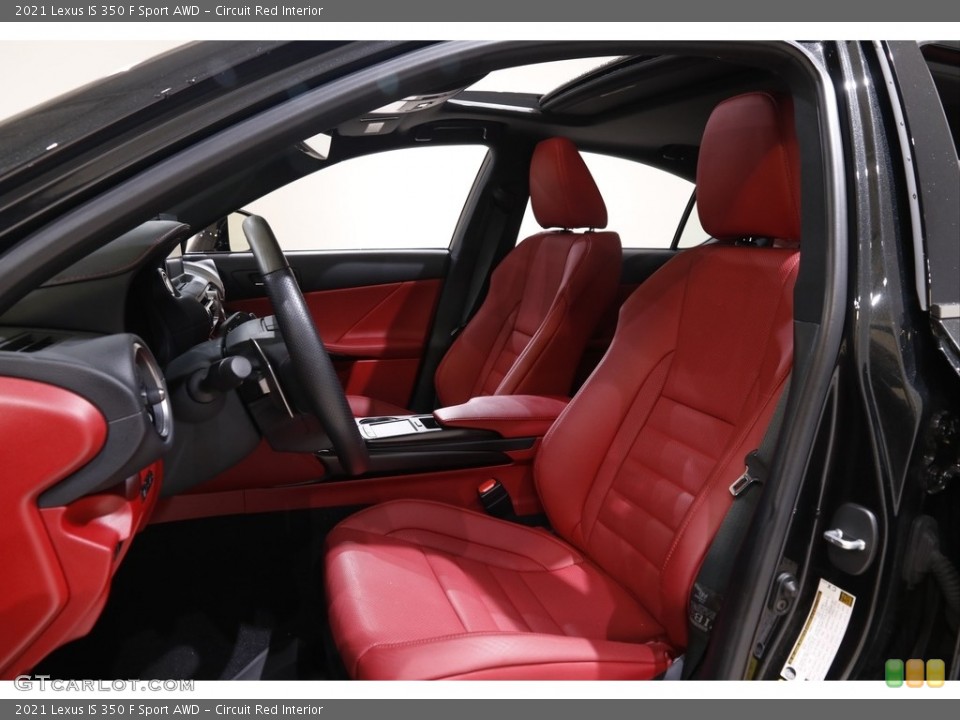 Circuit Red Interior Photo for the 2021 Lexus IS 350 F Sport AWD #143305074