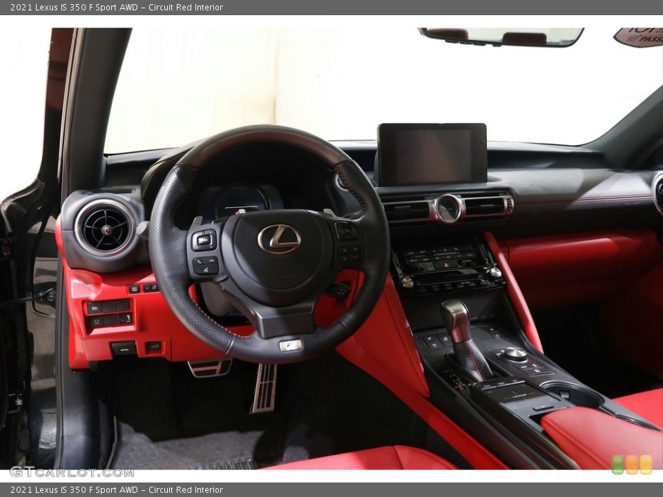 Circuit Red Interior Dashboard for the 2021 Lexus IS 350 F Sport AWD #143305083