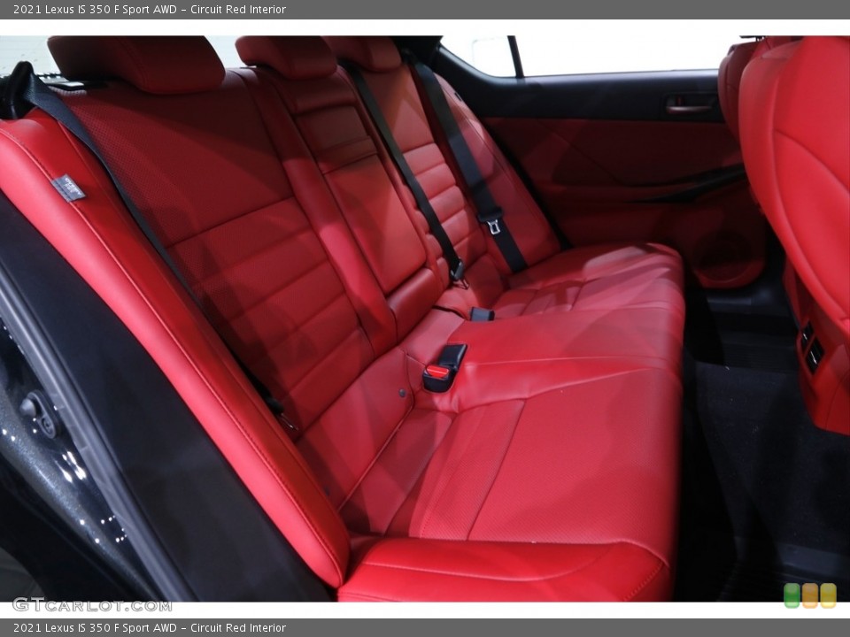 Circuit Red Interior Rear Seat for the 2021 Lexus IS 350 F Sport AWD #143305189