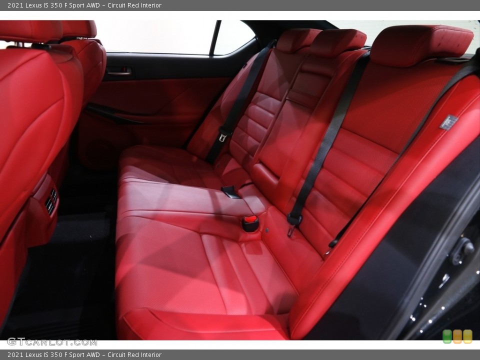 Circuit Red Interior Rear Seat for the 2021 Lexus IS 350 F Sport AWD #143305200
