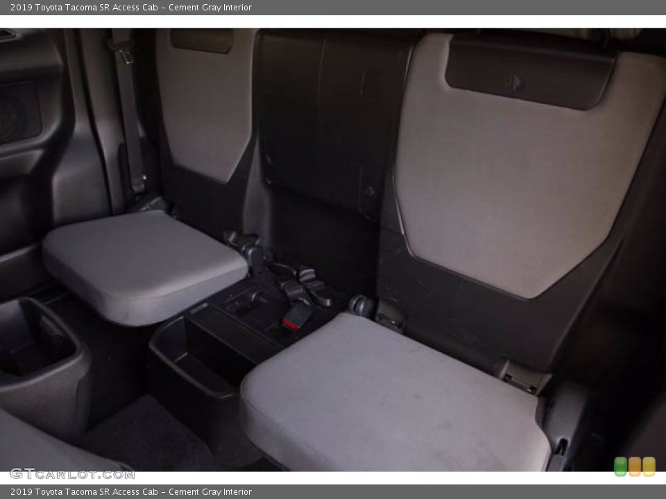 Cement Gray Interior Rear Seat for the 2019 Toyota Tacoma SR Access Cab #143305473