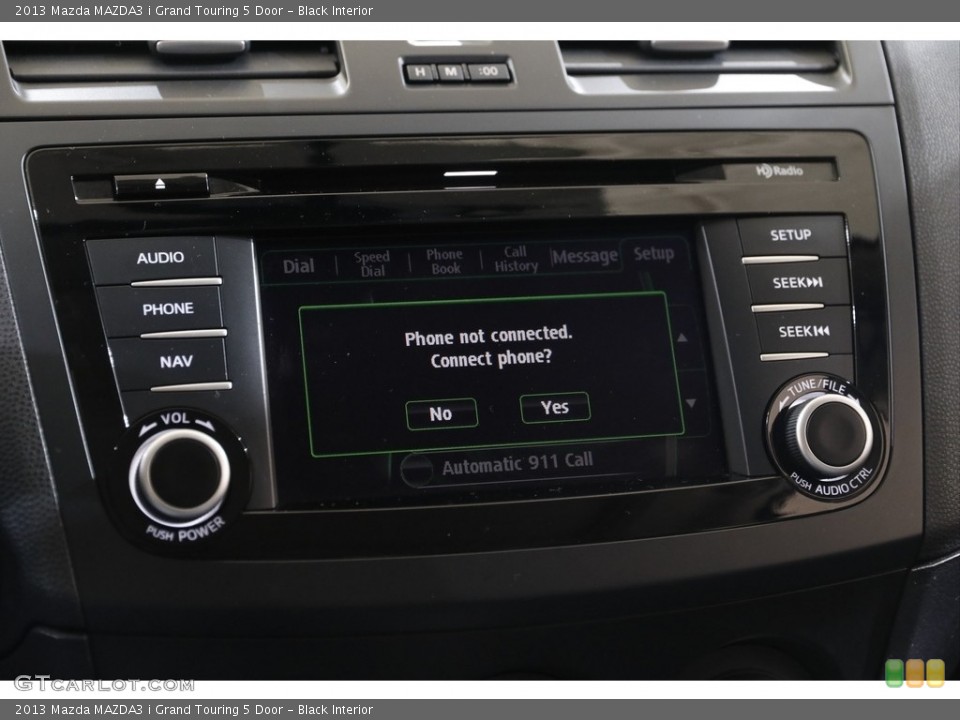 Black Interior Controls for the 2013 Mazda MAZDA3 i Grand Touring 5 Door #143305674