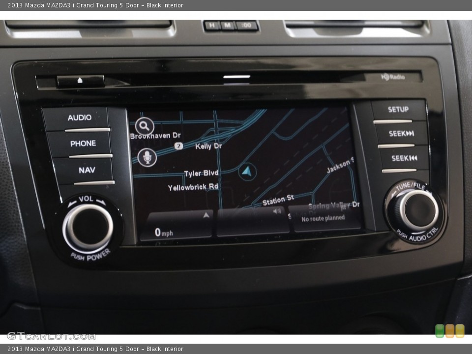 Black Interior Navigation for the 2013 Mazda MAZDA3 i Grand Touring 5 Door #143305677