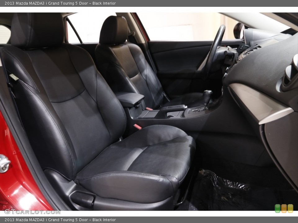 Black Interior Front Seat for the 2013 Mazda MAZDA3 i Grand Touring 5 Door #143305689