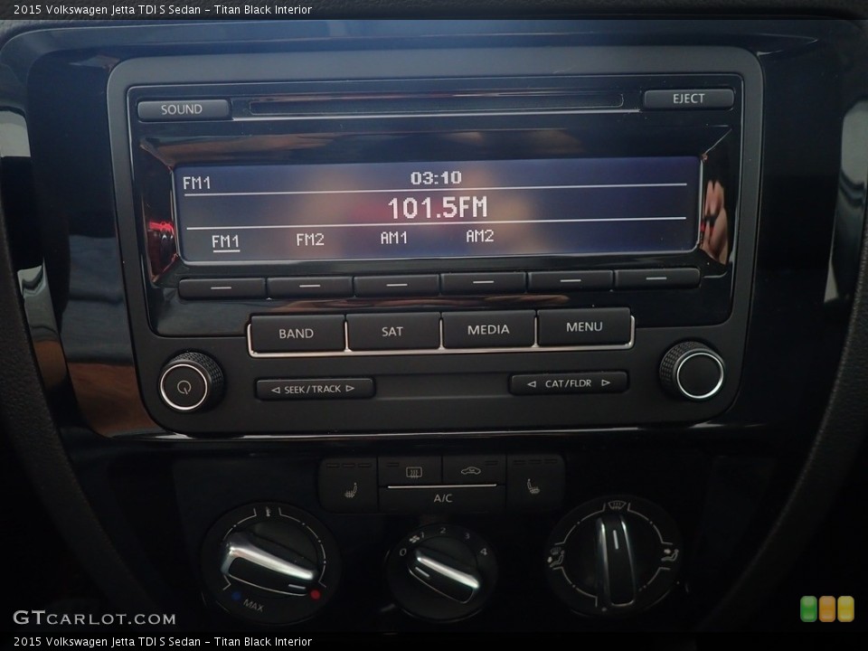 Titan Black Interior Audio System for the 2015 Volkswagen Jetta TDI S Sedan #143311440