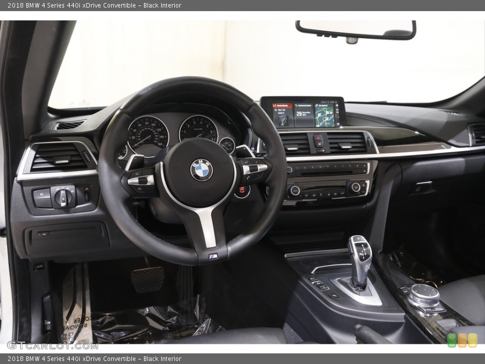 Black Interior Dashboard for the 2018 BMW 4 Series 440i xDrive Convertible #143312442