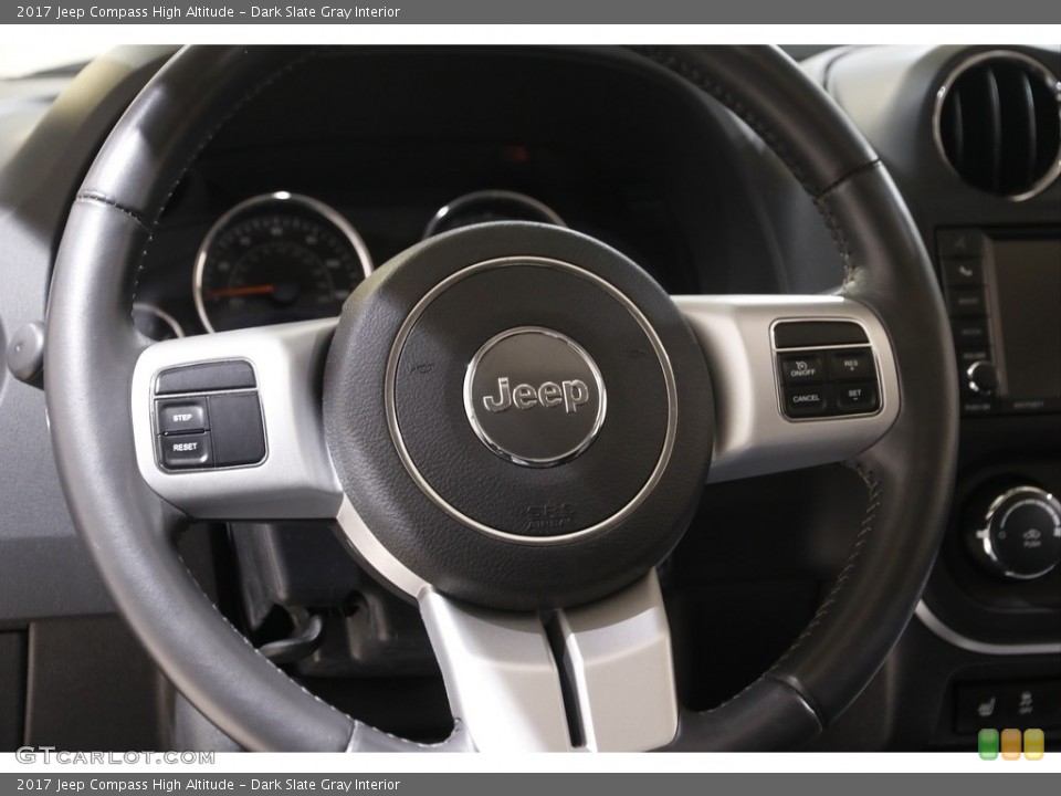 Dark Slate Gray Interior Steering Wheel for the 2017 Jeep Compass High Altitude #143313546