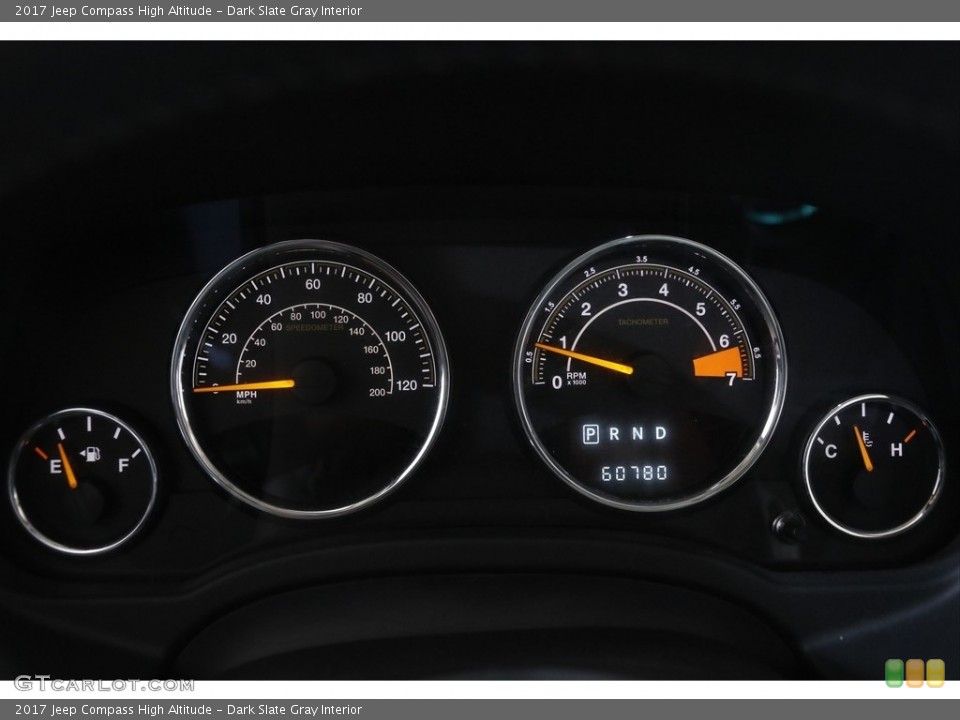 Dark Slate Gray Interior Gauges for the 2017 Jeep Compass High Altitude #143313561