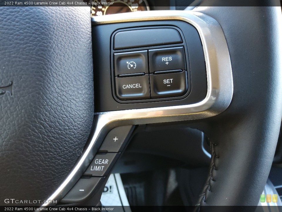 Black Interior Steering Wheel for the 2022 Ram 4500 Laramie Crew Cab 4x4 Chassis #143315199