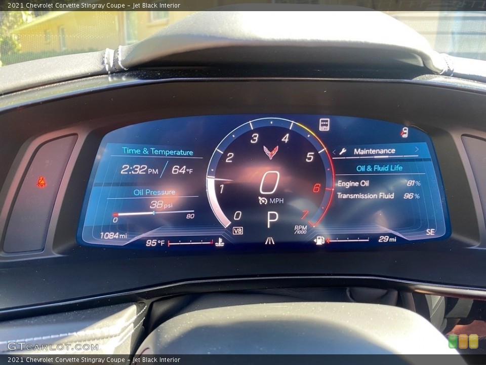 Jet Black Interior Controls for the 2021 Chevrolet Corvette Stingray Coupe #143319233
