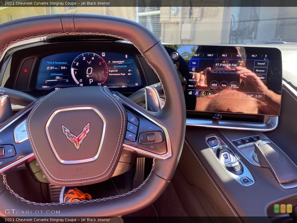 Jet Black Interior Controls for the 2021 Chevrolet Corvette Stingray Coupe #143319260