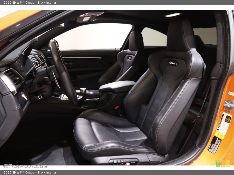 Black Interior Front Seat for the 2020 BMW M4 Coupe #143319473