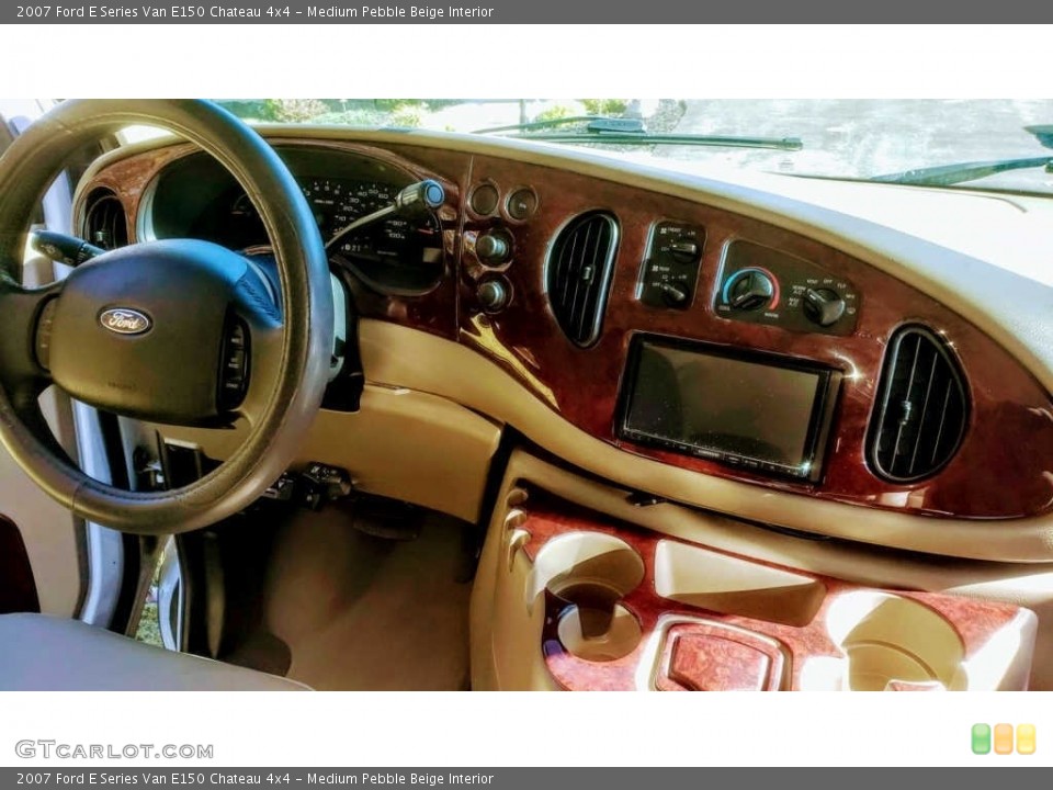 Medium Pebble Beige Interior Dashboard for the 2007 Ford E Series Van E150 Chateau 4x4 #143322977