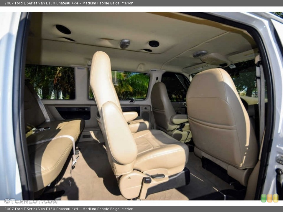Medium Pebble Beige Interior Rear Seat for the 2007 Ford E Series Van E150 Chateau 4x4 #143323013