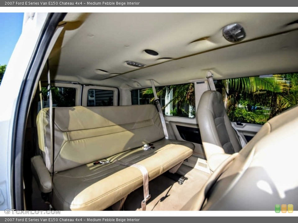 Medium Pebble Beige Interior Rear Seat for the 2007 Ford E Series Van E150 Chateau 4x4 #143323022