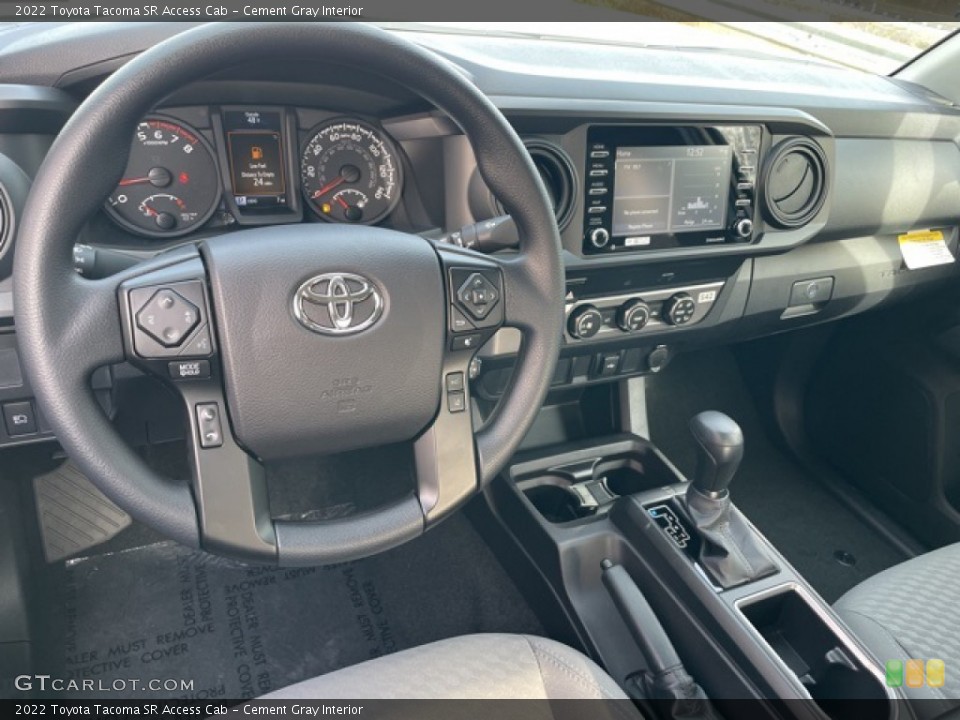 Cement Gray Interior Dashboard for the 2022 Toyota Tacoma SR Access Cab #143323536