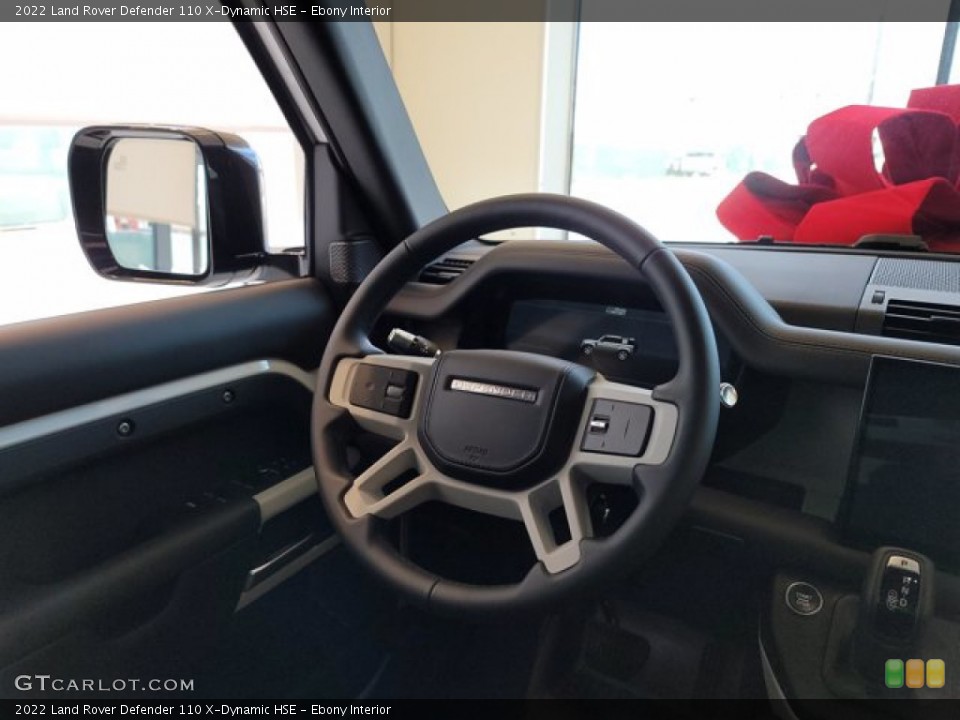 Ebony Interior Steering Wheel for the 2022 Land Rover Defender 110 X-Dynamic HSE #143324118