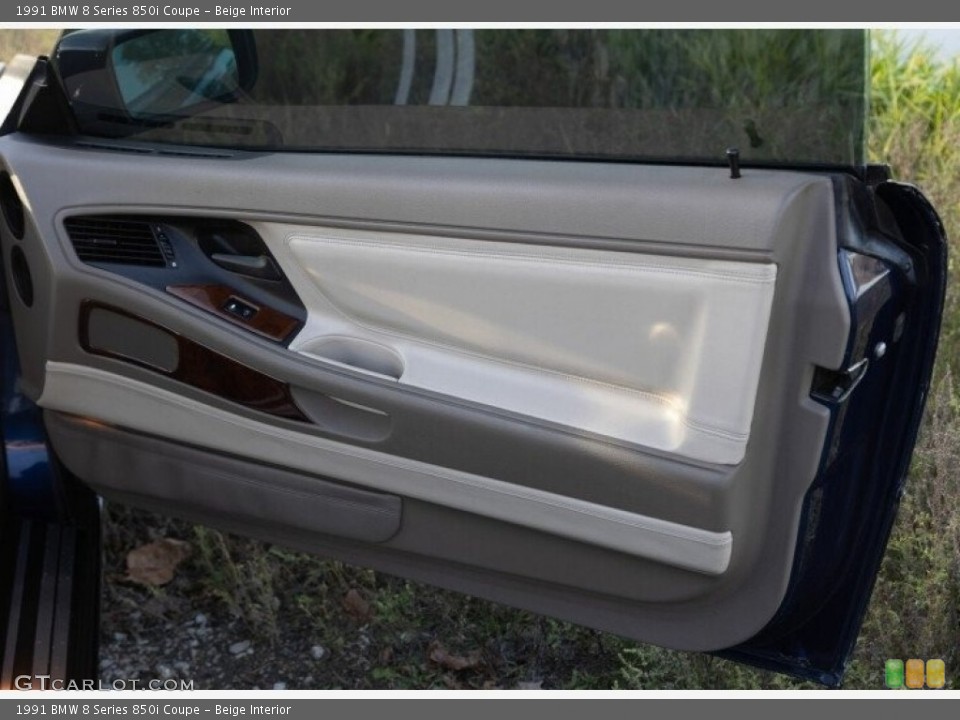 Beige Interior Door Panel for the 1991 BMW 8 Series 850i Coupe #143324818