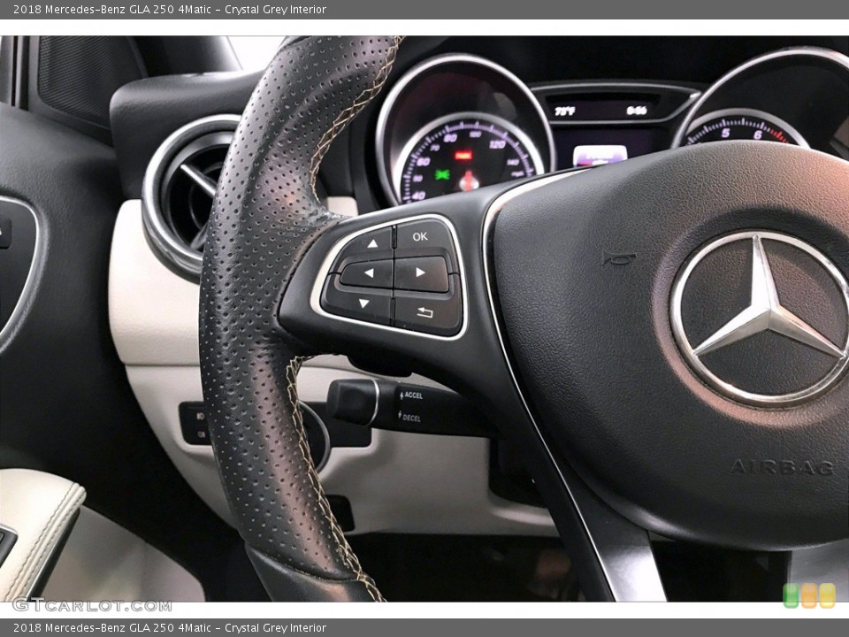 Crystal Grey Interior Steering Wheel for the 2018 Mercedes-Benz GLA 250 4Matic #143326212