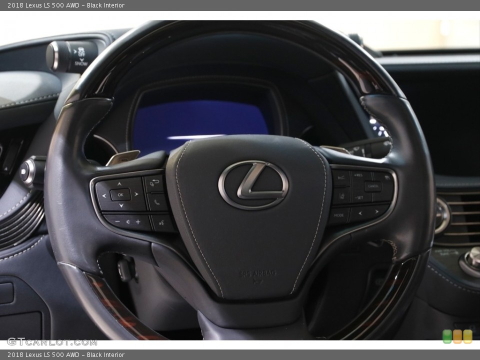 Black Interior Steering Wheel for the 2018 Lexus LS 500 AWD #143326296
