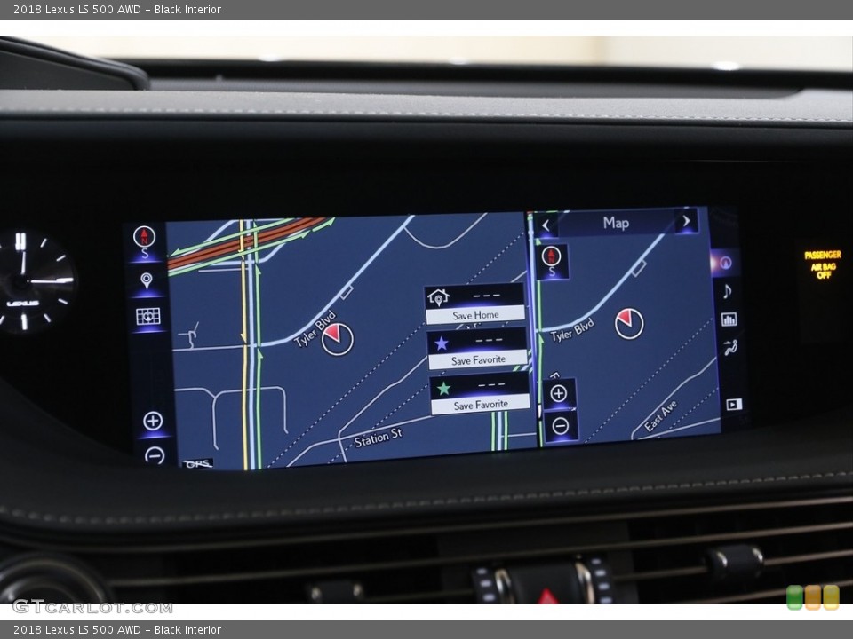 Black Interior Navigation for the 2018 Lexus LS 500 AWD #143326323