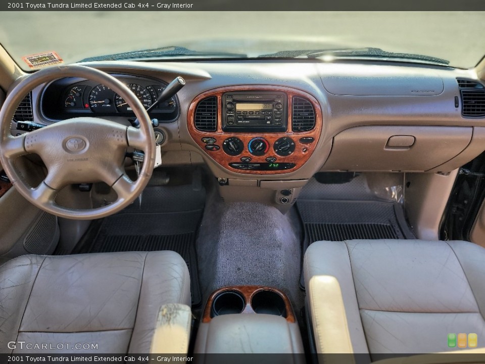 Gray Interior Dashboard for the 2001 Toyota Tundra Limited Extended Cab 4x4 #143328443