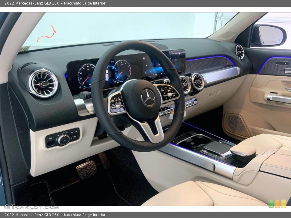 Macchiato Beige Interior Dashboard for the 2022 Mercedes-Benz GLB 250 #143331254