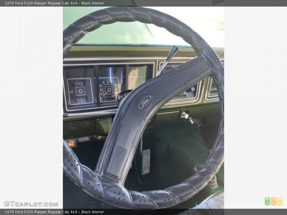 Black Interior Steering Wheel for the 1976 Ford F100 Ranger Regular Cab 4x4 #143334326