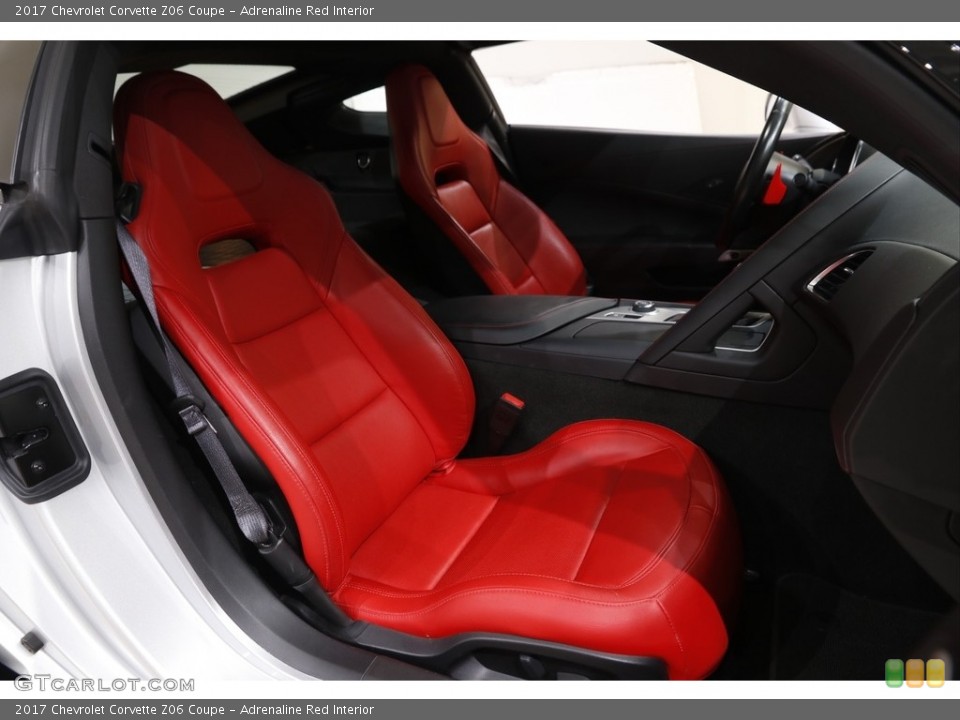 Adrenaline Red Interior Front Seat for the 2017 Chevrolet Corvette Z06 Coupe #143336945